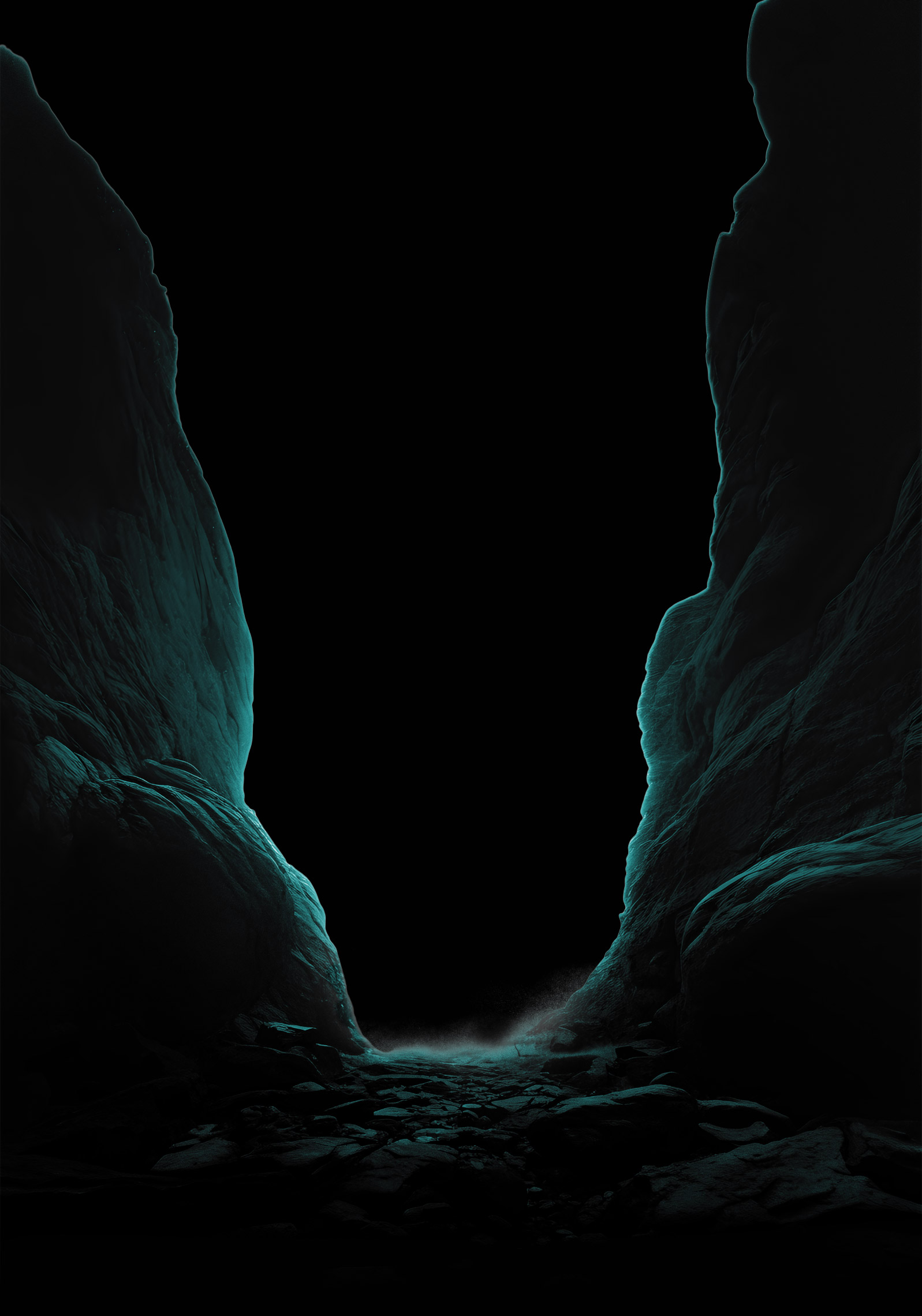 Canyon at night background
